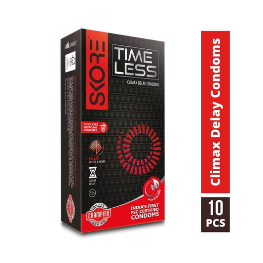 Shop Skore Time Less Climax Delay Condoms 10s
