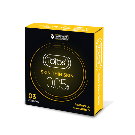Shop TOTOS Skin Thin Skin 0.05 Pineapple Flavoured Condom 3s
