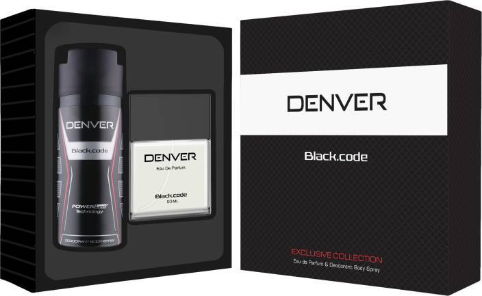 Shop Denver Black Code Deodorant and Perfume Gift Set (Each 165ML