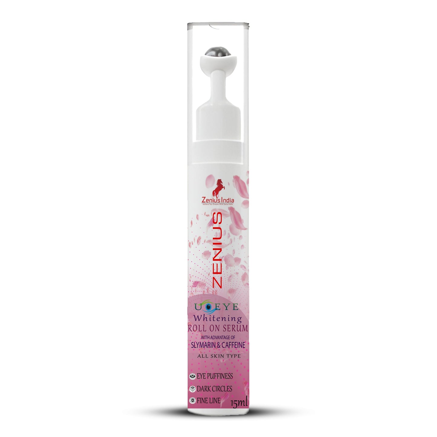 Zenius Under-Eye Whitening Roll On Serum for Puffiness, Wrinkles & Dark Circles 15ML Serum