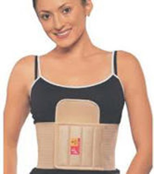 Shop Flamingo Rib Chest Belt Beige Extra Large