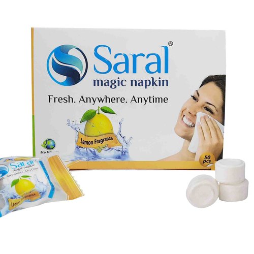 Shop Saral Magic Tablet Lemon Napkin Pack Of 50