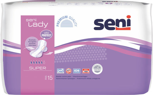 Shop Seni Lady Bladder Control Pads Super 15 Pcs