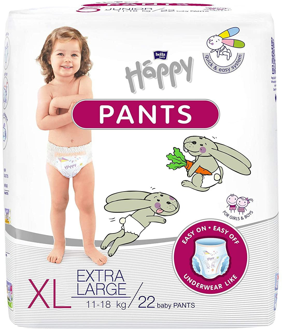 Shop Bella Baby Happy Pants XL (Extra Large) 11-18kg 22 baby Pants