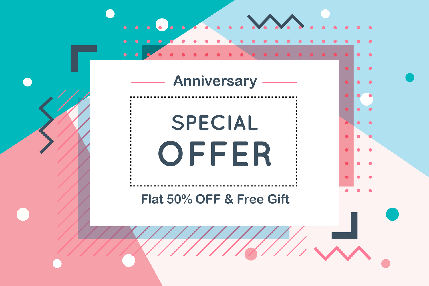 ANNIVERSARY SALE! FLAT 50% OFF!