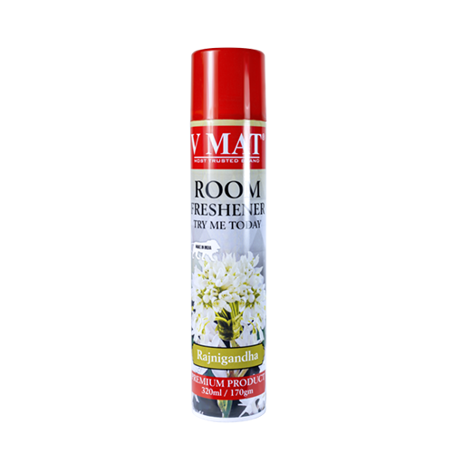 V Mat Air Freshener Rajnigandha 320ML