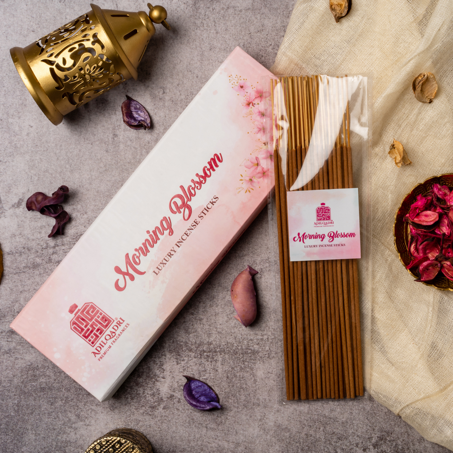 Adil Qadri Morning Blossom Premium Quality Agarbatti ( Incense Stick ) 50 gms