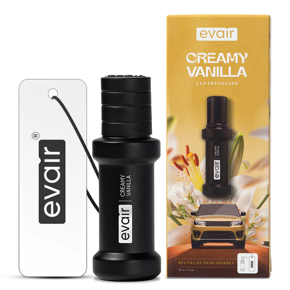 Evair Creamy Vanilla – 30ml Car Freshener with 250+ Sprays