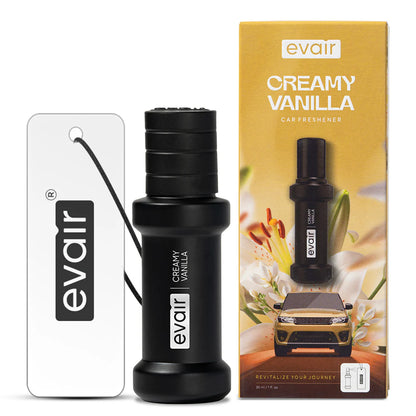 Evair Creamy Vanilla – 30ml Car Freshener with 250+ Sprays