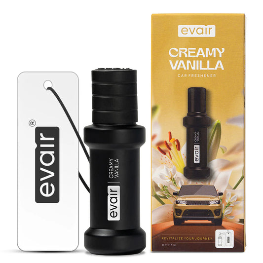 Evair Creamy Vanilla – 30ml Car Freshener with 250+ Sprays