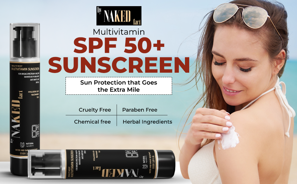 Absolute Moist Multivitamin SPF 50+ Sunscreen by NAKED fact - 50g