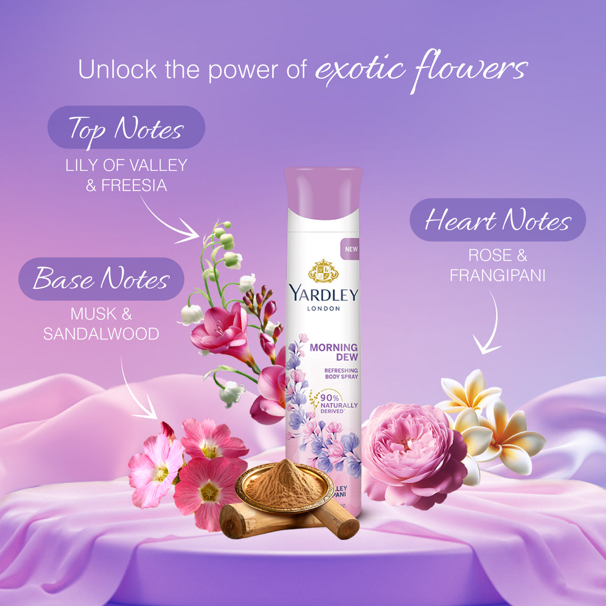 YARDLEY MORNING DEW DEO 150ML
