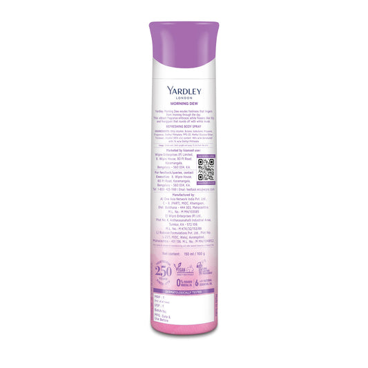 YARDLEY MORNING DEW DEO 150ML