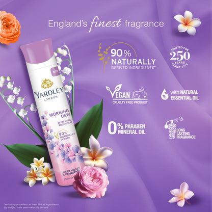 YARDLEY MORNING DEW DEO 150ML