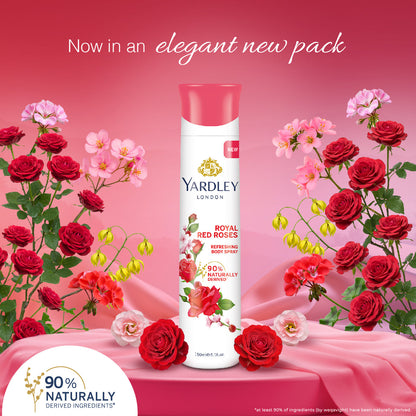 YARDLEY ROYAL RED ROSES DEO 150ML