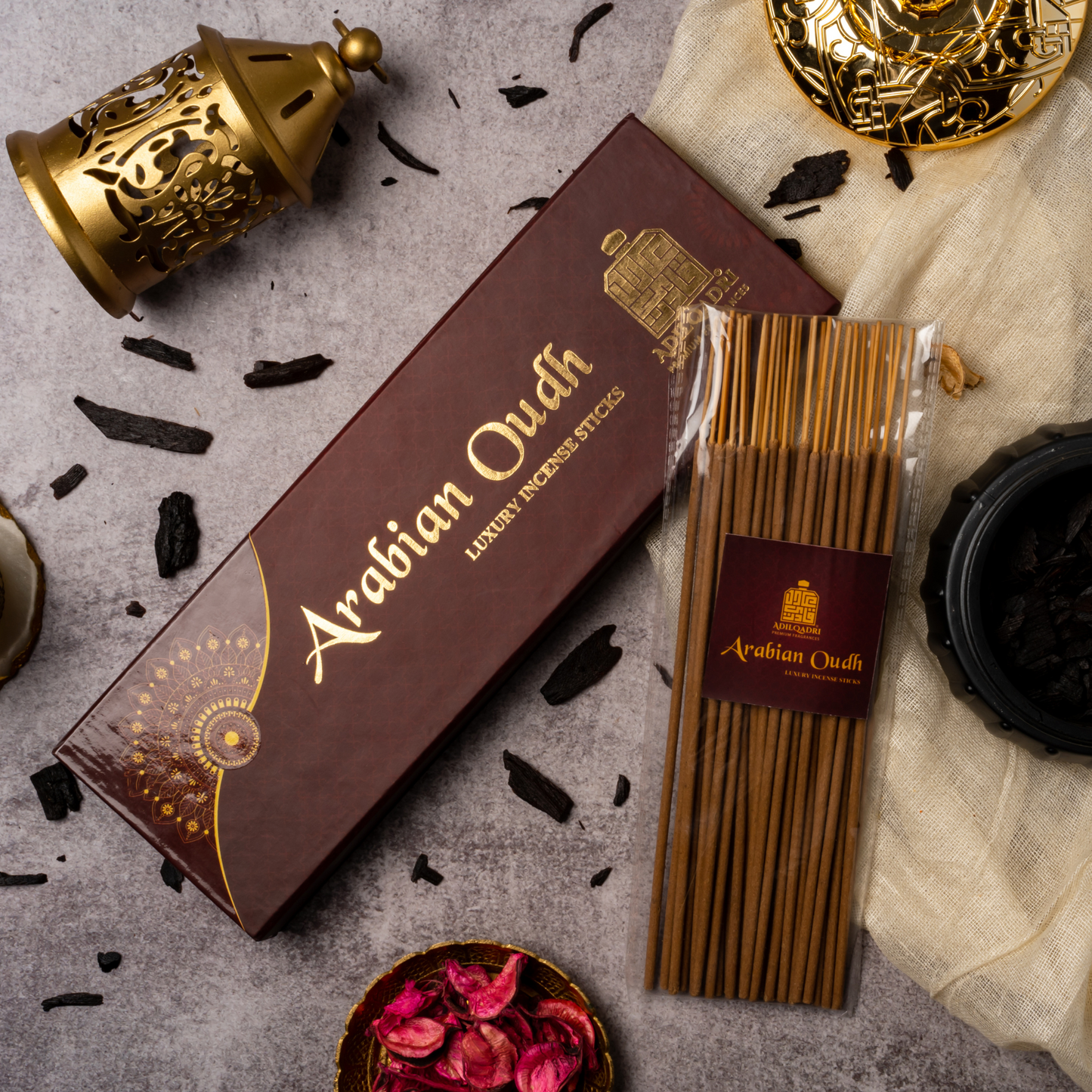 Adil Qadri Arabian Oudh Premium Quality Agarbatti ( Incense Stick ) 100 gms