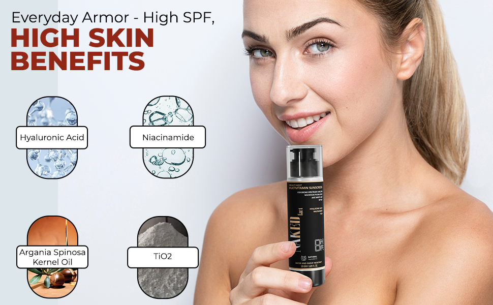 Absolute Moist Multivitamin SPF 50+ Sunscreen by NAKED fact - 50g