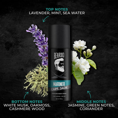 Beardo Mariner Captain Jack Perfume Body Spray 120ML