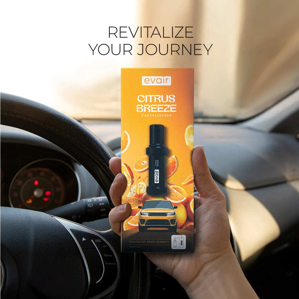 Evair Citrus Breeze – 30ml Car Freshener with 250+ Sprays