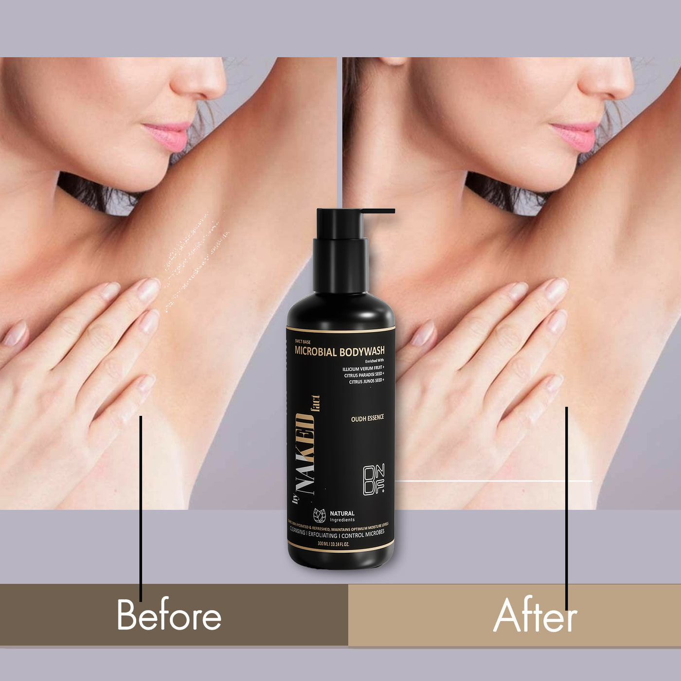 NAKED Fact SMCT Base Microbial Oud Body Wash 300ml