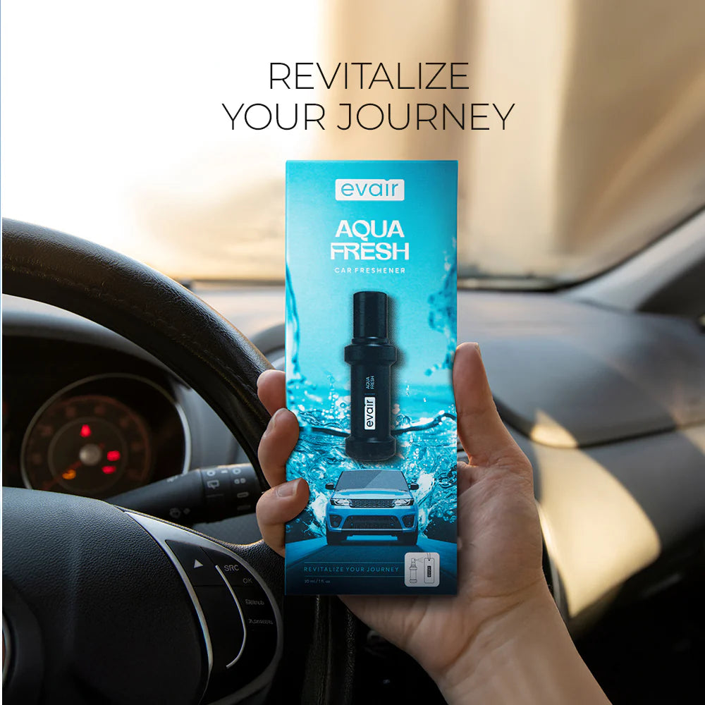 Evair Air Aqua Fresh – 30ml Car Freshener with Over 250 Long-Lasting Sprays