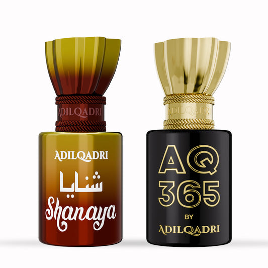 Adil Qadri 2 Pcs Attar Set Shanaya And AQ 365 5.5 Ml Each
