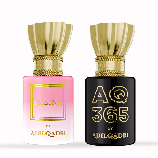 Adil Qadri 2 Pcs Attar Set AQ 365 And Lazina 5.5 Ml Each