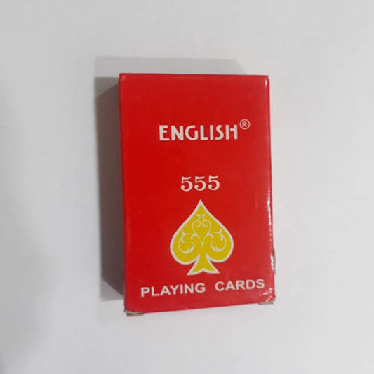 English 555 Plastic Playing Cards / Poker/ Party Games  (2 Pack Of 55 Cards)