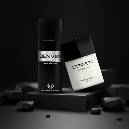 Denver Black Code Deodorant and Perfume Gift Set (Each 165ML + 60ML)