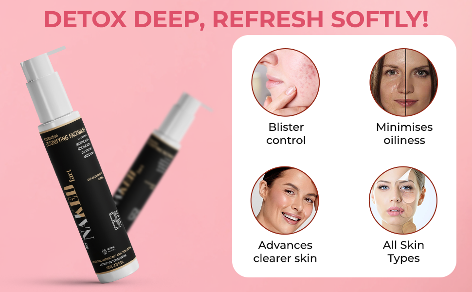 Restorative Detoxifying Gentle Facewash by NAKED fact - 100g