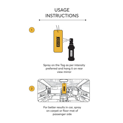 Evair Creamy Vanilla – 30ml Car Freshener with 250+ Sprays