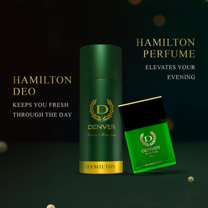 Denver Hamiltion Deodorant and Perfume Gift Set (Each 165ML + 60ML)