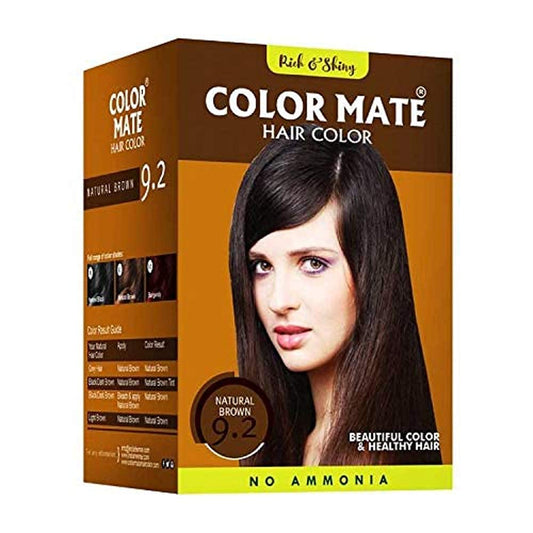 Color Mate No Ammonia Hair Brown Color 200G (9.2)