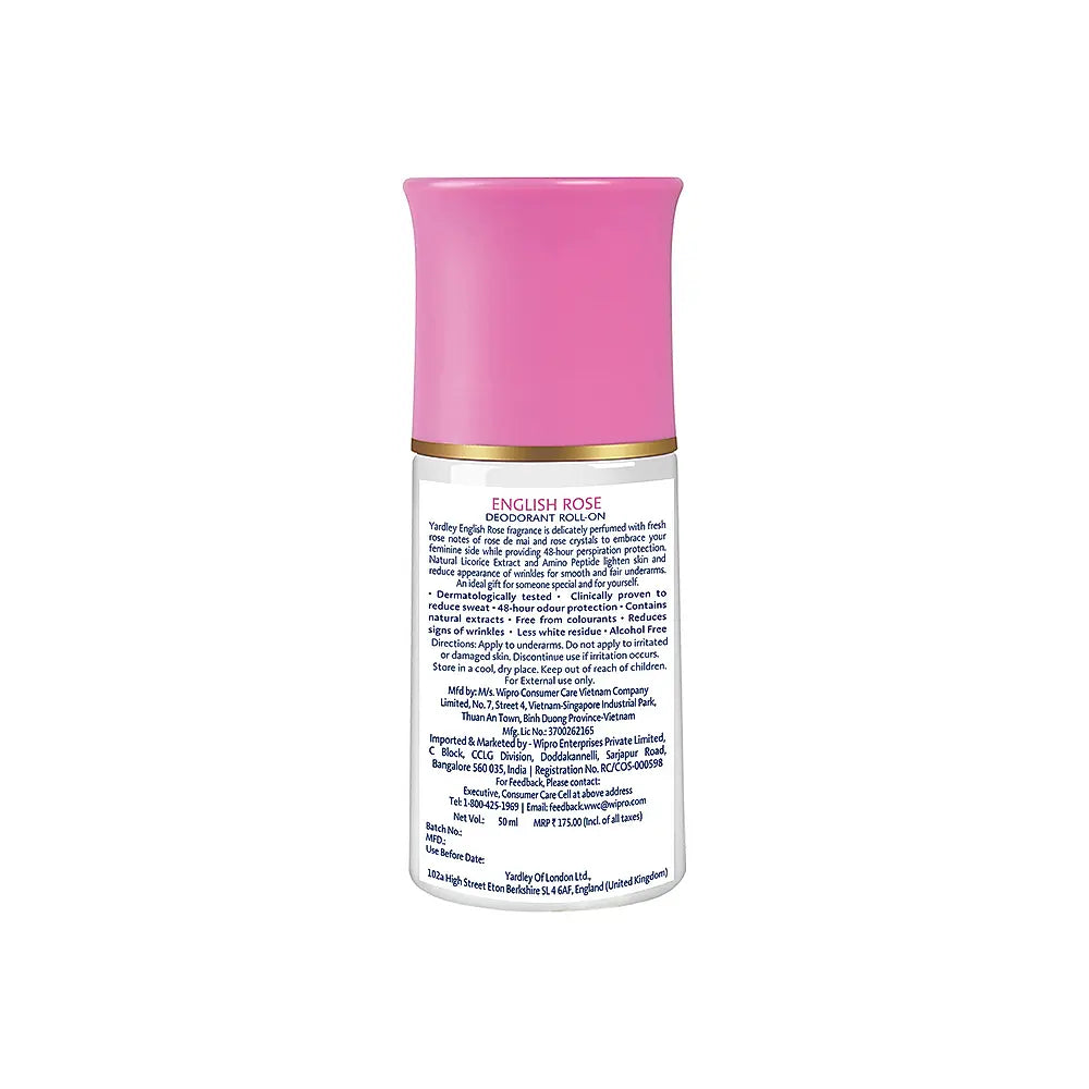 Yardley ENGLISH ROSE ROLL-ON 50ML