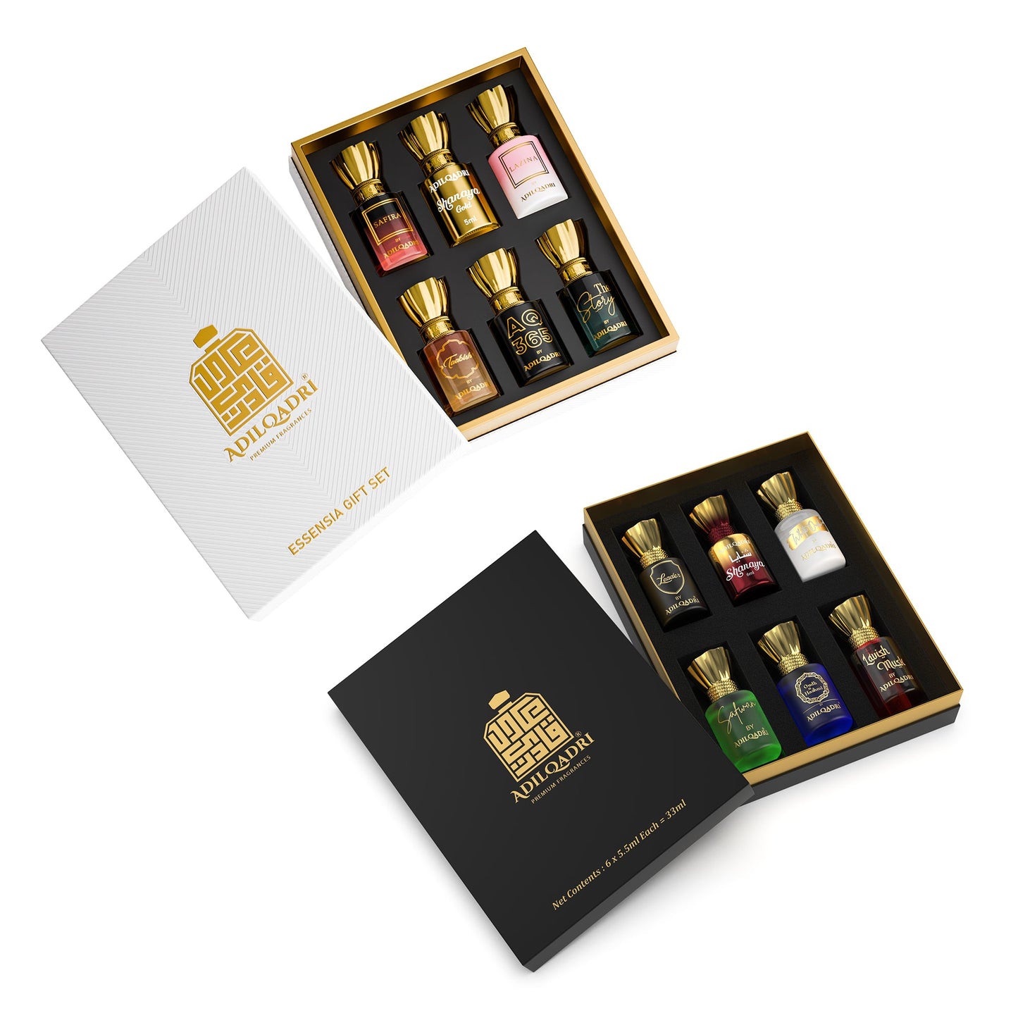 Adil Qadri Assorted And Essensia Luxury Attar Perfume Gift Set - Pack Of 2