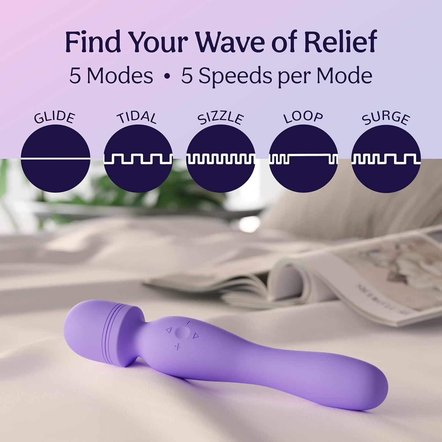 Caresmith Body Wave Massager | Dual Heads Massager | Massager Machine for Pain Relief with 1 Year Warranty