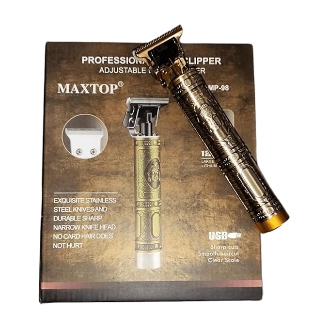 Maxtop Professional Hair Clipper Adjustable Blade Clipper, 1200Ma Large Capcity Lithium Ion Battery, Usb Charging