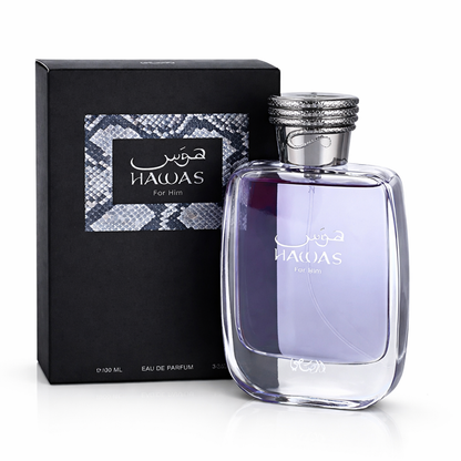 Rasasi Hawas Eau De Parfum 100ML for Men | Long Lasting Fresh Perfume