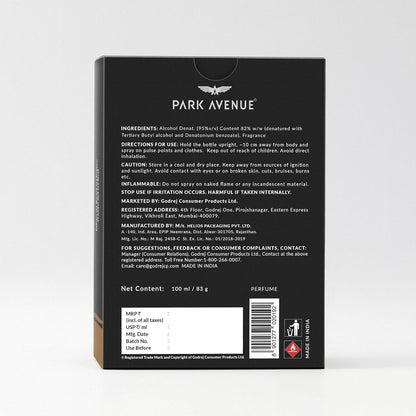 Park Avenue Oud Liquid Eau De Parfum Men 100ml