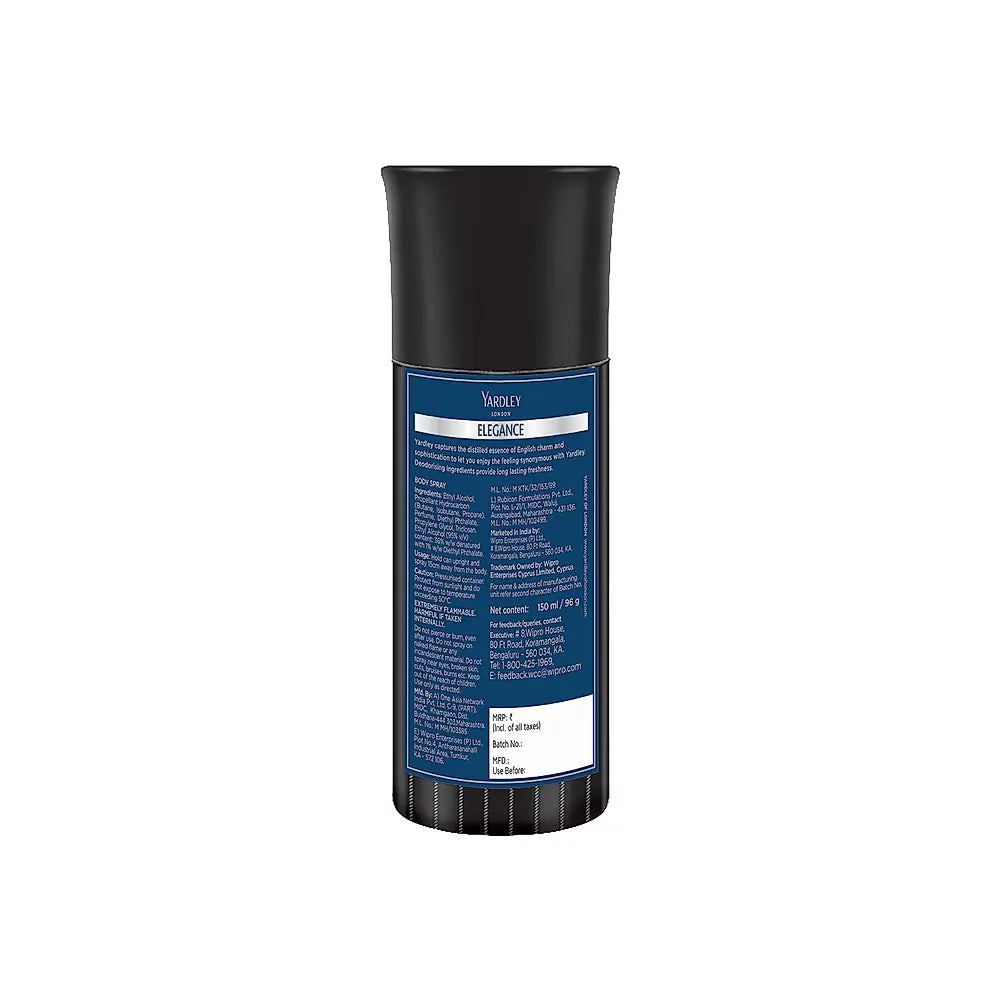 YARDLEY ELEGANCE DEO 150ML