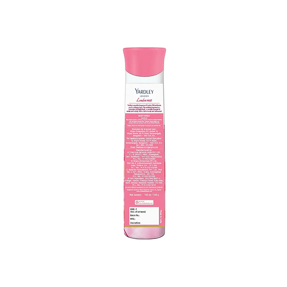 YARDLEY LONDON MIST DEO 150ML