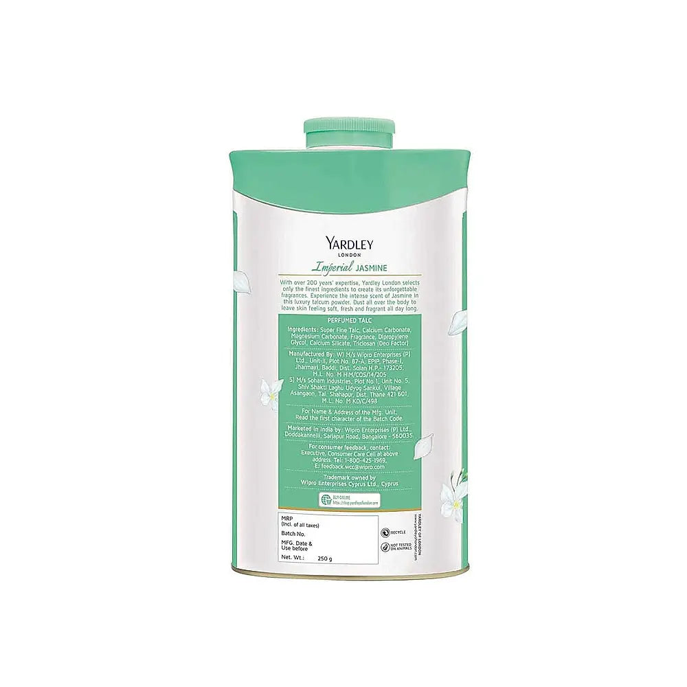 Yardley IMPERIAL JASMINE PERFUMED TALC 250G