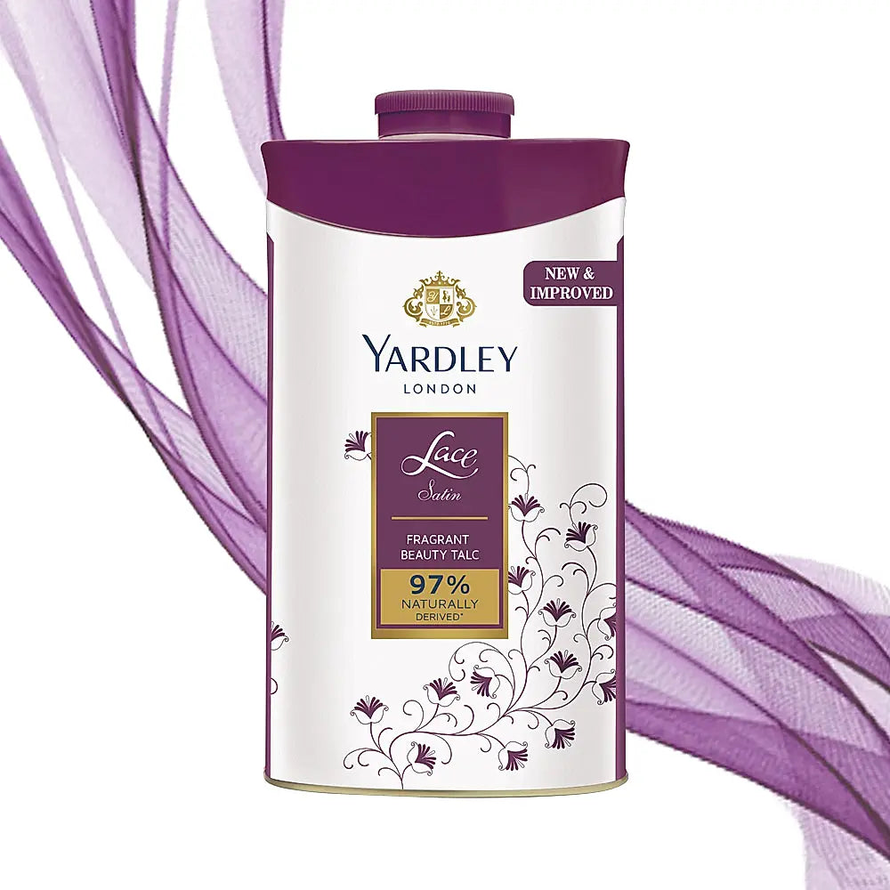 Yardley LACE SATIN PERFUMED TALC 100G
