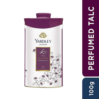 Yardley LACE SATIN PERFUMED TALC 100G