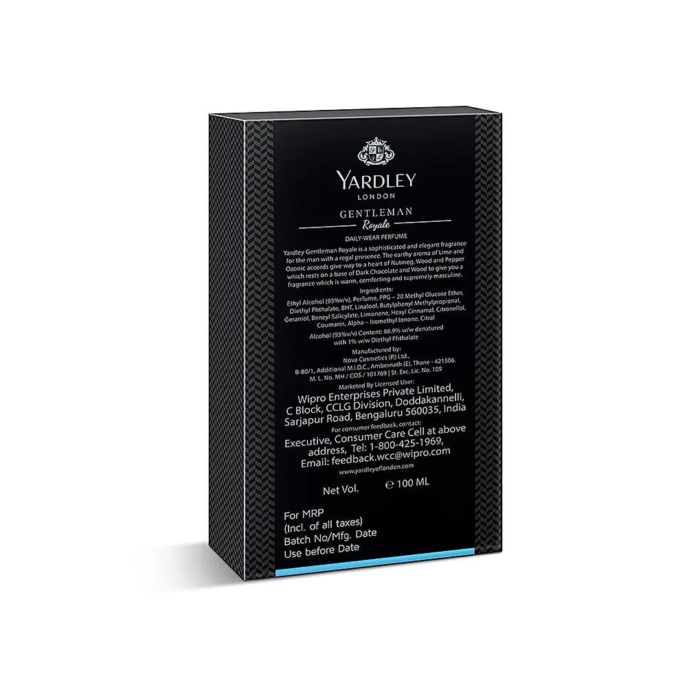 YARDLEY GENTLEMAN ROYALE DAILY WEAR PERFUME 100ML