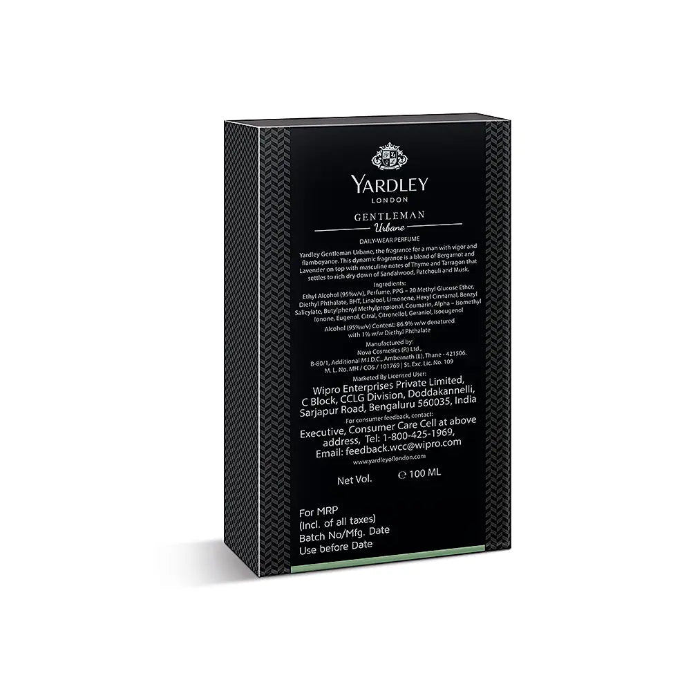 YARDLEY GENTLEMAN URBANE DAILY WEAR PERFUME 100ML