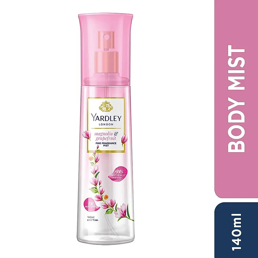 YARDLEY FINE FRAGRANCE MIST – MAGNOLIA & GRAPEFRUIT – 135 ML