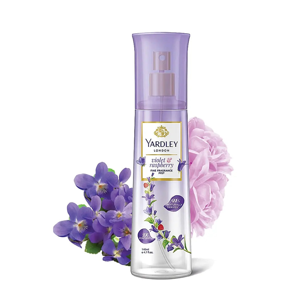 YARDLEY FINE FRAGRANCE MIST – VIOLET & RASPBERRY – 135 ML