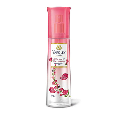 YARDLEY FINE FRAGRANCE MIST – ALPINE ROSE & BLACK CURRANT – 135 ML