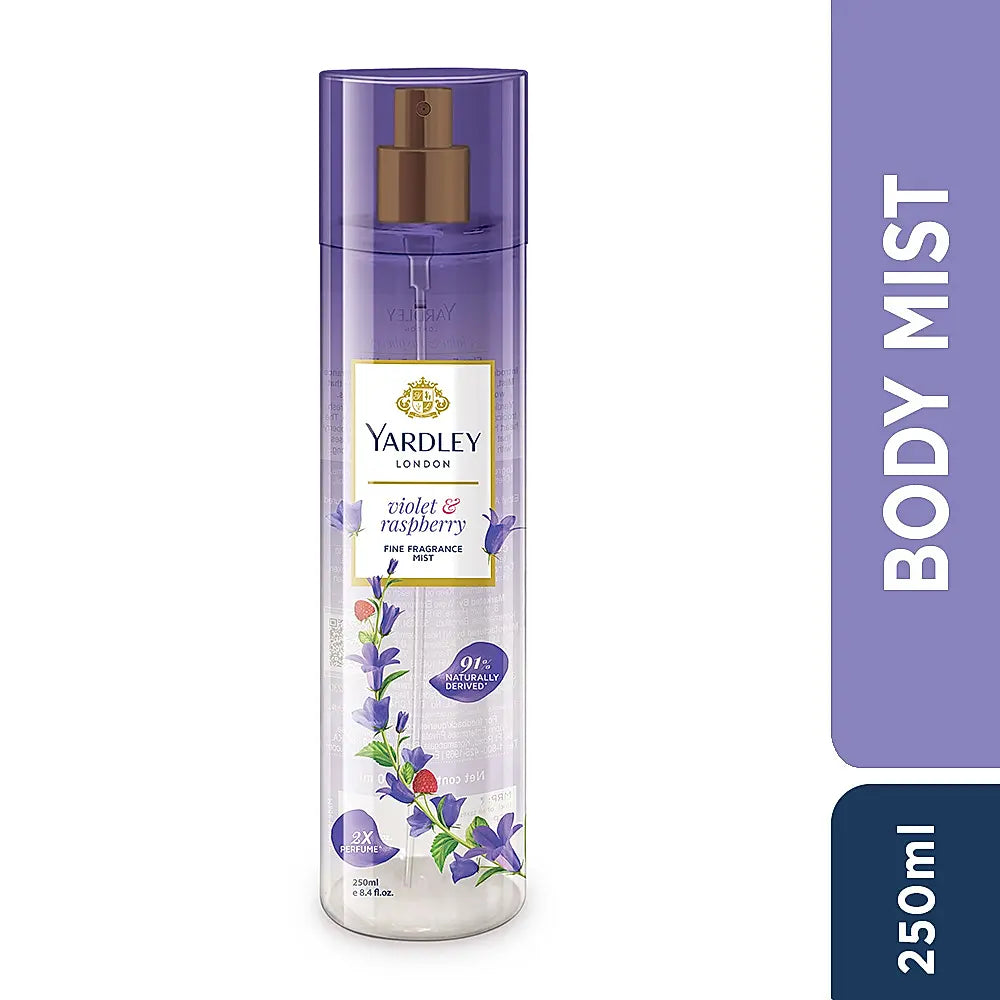 YARDLEY FINE FRAGRANCE MIST  €“ VIOLET & RASPBERRY  €“ 250 ML